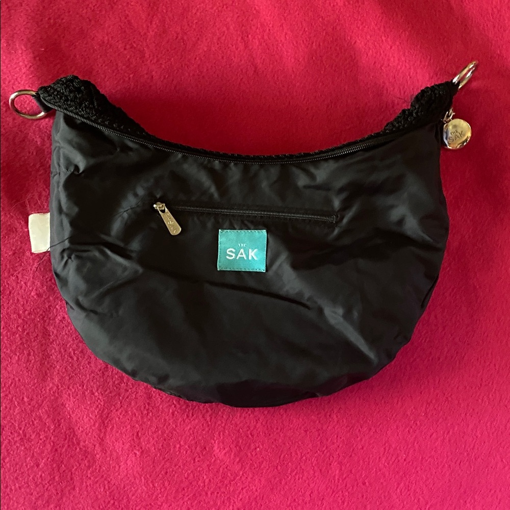 Black crochet hobo shoulder bag by The Sak - Picture 6 of 6